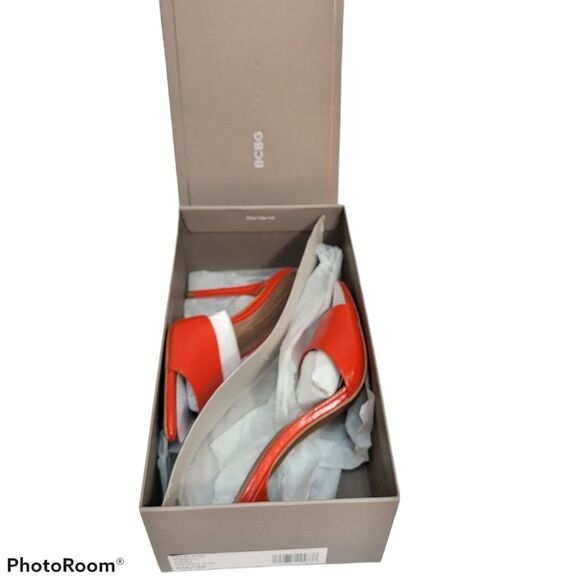 BCBGMAXAZRIA Dana Rodi Tomato Stiletto Heels, SIZE‎ 6 - Picture 2 of 12